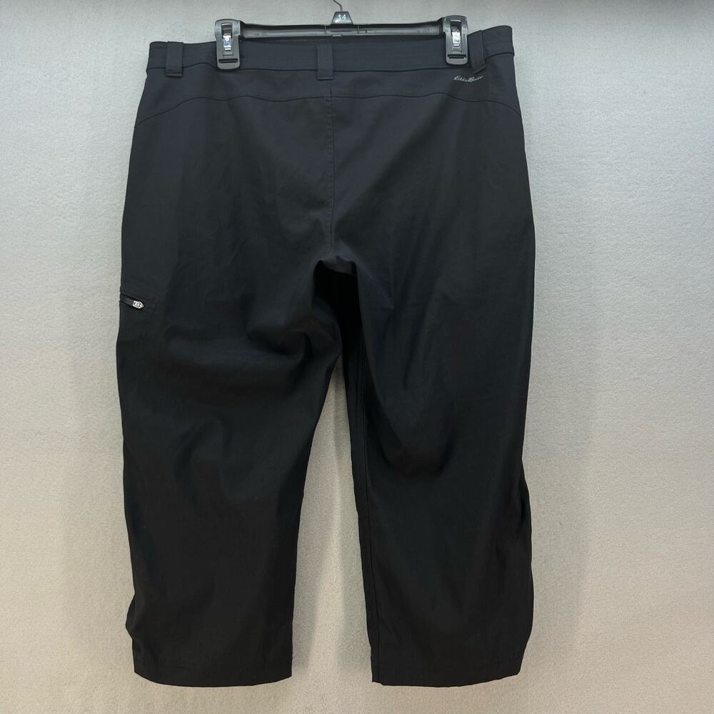 Eddie Bauer Pants Women's Size 14 Black Rainier Capri Hiking Trail Normcore - Picture 9 of 12